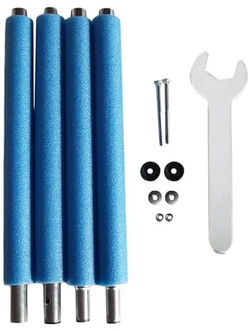 Barres en Acier pour Trampoline | Tubes Droits de Rechange et Filet | Pièces de Rechange