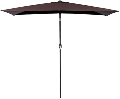 HXYhydrypd Demi-Parapluie - Parasol de Jardin Exterieur - Parasol Plage - Parasol for Balcon, Table ou Terrasse(C,Hand Crank)