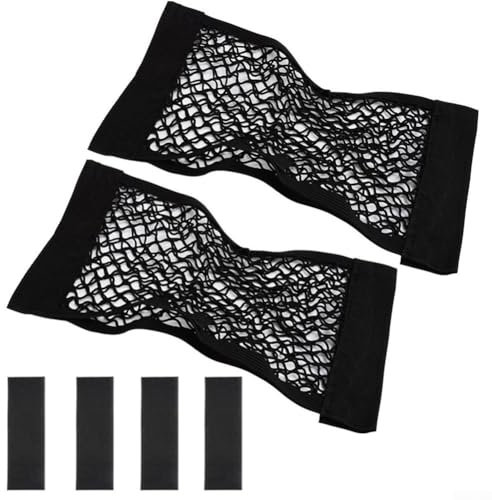 Organiseur de coffre pour voitures et camping-cars, 2 sacs élastiques avec installation facile du ruban adhésif