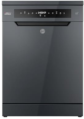 Hoover H-DISH 700 HF 4A4S3PSA-80 Free Standing Full Size Dishwasher, 14 Place Settings, Graphite, A Rated