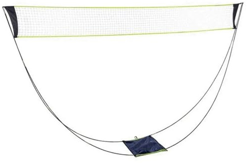 Tragbares Badminton-Netz mit Ständer, Tragetasche, zusammenklappbares Volleyball-Tennis-Badminton-Netz, einfache Einrichtung for draußen/innen Für Garten Sports
