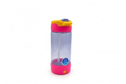 HOX COOL GEAR Pink Pop Light-Up Bottle – 480 ml | BPA-Free, Leak-Proof, Battery-Powered LED Lights, Flip-Top Lid, Fun Glow Bottle for Kids, School & Travel
