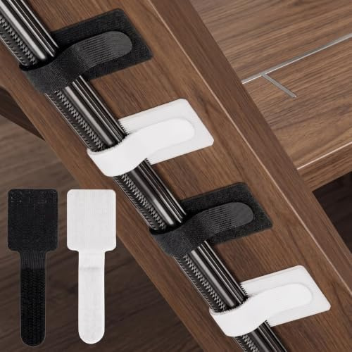NZNSML 80 Stück Kabelmanagement Nylon Cable Kabel Organizer Schwarz Weiß