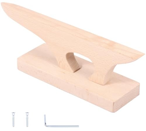 Deuson Tailor's Stichpresser und Flapper,Nahtglättung,Näh Gadget,2 in 1 Schneider Punkthammer,Nähhelfer,Presse für Bügel,für Stoffnähte und Ecken(naturholz)