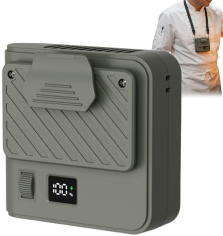 Genérico Ventilador Personal - Herramienta De Enfriamiento Recargable - Ventilador con Clip de Cintura,para Camping Senderismo Viajes Verano Trabajo Oficina Deportes Gimnasio Andar