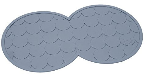 Petface Rubber Placemat for Pet Feeding Mat for Cats and Dogs,Grey
