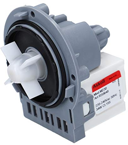 LUTH Premium Profi Parts Bomba de drenaje Bomba de lejía compatible con AEG Electrolux 1240180065 Privileg Juno Zanker Zanussi