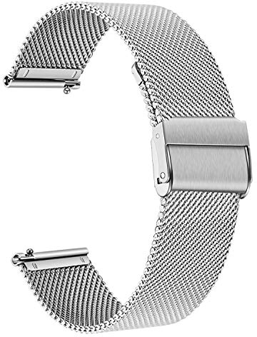 Armband TRUMiRR Mesh Gewebte Edelstahl Armband für Galaxy Watch 7 40mm, 44mm, Watch 6 Classic 43mm, 47mm