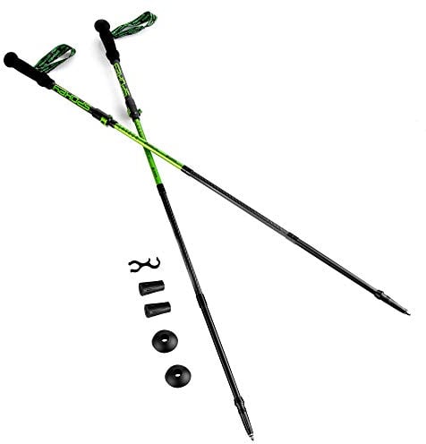 SPOKEY Unisex-Adult Fitness Wanderstöcke, Schwarz, 110-130 cm