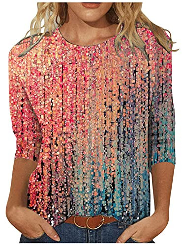 t-Shirts für Damen v Ausschnitt Tshirt Damen Langarm Tshirt Damen mit Aufdruck sexy Tops Longbluse Damen Sommer Tshirt Damen Damen top Oversize plissee Damen Elegante Oberteil Damen