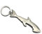 ARFUKA Bottle Opener Keyring Shark Shaped Soda Beer Bottle Opener Keychain Beverage Bottle Opener Key Ring, Women Men Gift for Christmas and Birthday Silver
