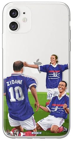 MYCASEFC Coque Football Joueur France 98 Xiaomi Mi A2 en Silicone. Housse de Foot pour Smartphone Imprimée en France en TPU