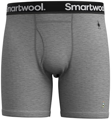 Smartwool Herren Merino Brief Boxed Boxershorts, Light Gray Heather, XL