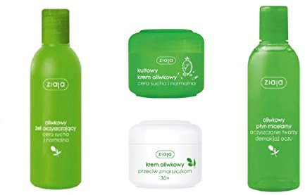 Auto-schmuck ® Ziaja Kosmetik Sets, Gesichtscreme, Tagescreme, Nachtcreme, Augencreme, Gesichtswaschgel, Handcreme, Körperbutter, Körpermilch, Körperbalsam, (Olivenöl Gesicht Set)