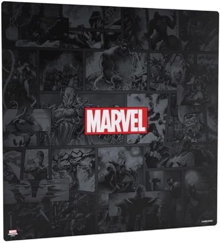 Gamegenic, Marvel Champions Game Mat XL - Marvel Black