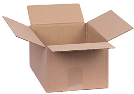 smiley pack 50 Stück Faltkartons 300 x 200 x 150 mm braun Versandkarton Verpackungskartons 30 x 20 x 15 cm aus Wellpappe 1 wellig Karton Pappkarton Versandbox Paket Päckchen