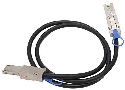 CCYLEZ SFF 8088 auf SFF 8088 Kabel, SAS 26Pin Kabel, SAS HD auf SAS SFF 8088 auf SFF 8088 Kabel Stecker auf Stecker Adapter für Computer (1 Meter)