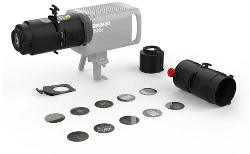 Amaran Spotlight SE 36° - Set di obiettivi di proiezione di precisione per Amaran 300c, 150c, 200x S, LS 300x, compatibile con Bowens Mount luce puntiforme fino a 300 W