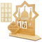 Giugio Ramadan Kalender, Eid Mubarak Kalender, DIY Ramadan Dekoration Aus Holz, Ramadan Dekorationen Countdown, kalender Ornament Gebet Ramadan Mubarak Deko Wohnzimmer Ramadan Geschenke für Kinder(B)