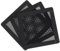 sourcing map 3PCS PC Dust Filter, 90x90mm Magnetic Frame PVC Computer Case Cooler Dustproof Mesh Cover Fan Grills for Computer Chassis Speakers, Black