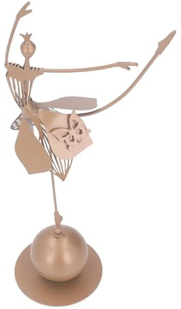 HERCHR Statue De Danseuse, Figurine De Fille Dansante, Ornements Artisanaux, Statue De Fille De Ballet élégante, Sculpture en Métal, Décoration D'intérieur Moderne pour Jardin Et Cour
