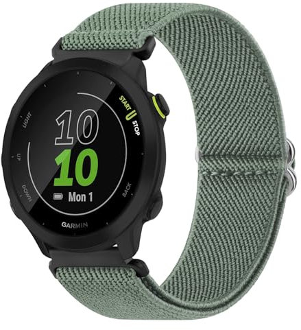 Cinturino Elastico Compatibile Con Garmin Forerunner 55/645/245, Morbido Nylon 20 mm