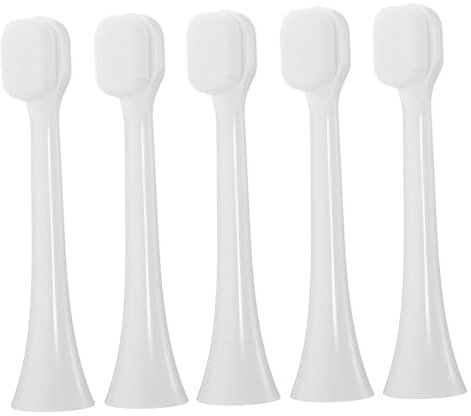 Beaupretty Zahnbürstenersatz - 5-teiliger Ersatz Für Elektrische Zahnbürsten - Weiche Borsten - Kompatibel - Zahnbürste