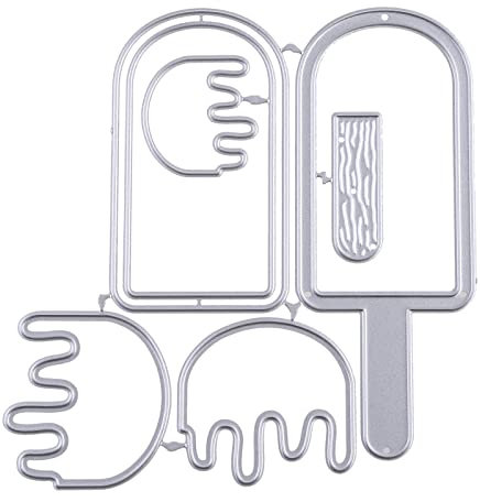 Maxtonser Popsicles Shaker Metal Cutting Dies Scrapbooking Stencil Die Cuts Card Embossing,Scrapbook Stamp