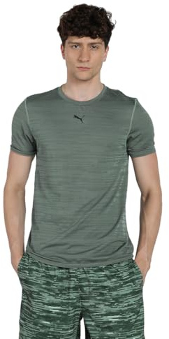 PUMA Unisex M TAD TECH Seamless Tee T-Shirts, Green Moon,