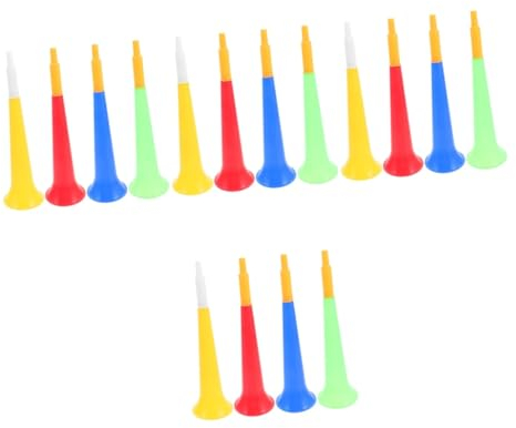 ifundom 16 Stück Fußball Horn Fußball Horn Spielzeug Fußball Trompete Spielzeug Fußballspiel Zubehör Für Fans Lustige Spielzeug Trompete Jubel Requisite Party Hörner Spiel Jubel