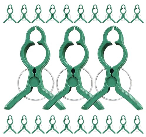 KONTONTY 60pcs Garden Clips Plant Clip for Tomatoes Vegetables Climbing Plants Lightweight Sturdy