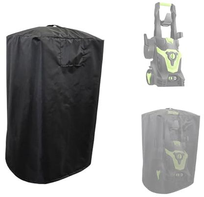 Pressure Washer Cover, 87 X 45 X 45 cm Weatherproof Pressure Washer Cover, For Electric High Pressure Cleaner, Protective Outdoor Cover Black, with Top Handle Outdoor Cover Accessories