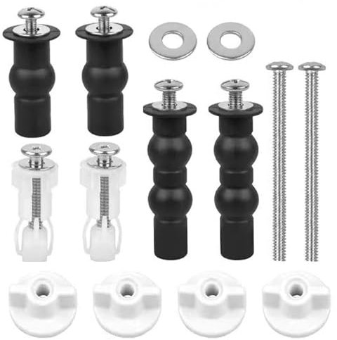 WC-Sitz Befestigungsset,14 Stück WC Sitz Befestigung, Schrauben für Toilettensitz, für Toilettensitz Abdeckung Toilettensitz Reparaturteile Teile (Befestigungssatz)