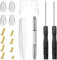Eye Glasses Repair Kit with Screws, 161PCS Eyeglass Repair Tool Kit Sunglass Repair Kit with Screws, Eyeglass Screws, Nose Pads, Screwdriver, Glasses, Watch Clock Repair Glasses Fixing Kit