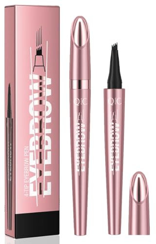 Crayon à Sourcils Magique, crayon à sourcils 3D Microblading imperméable et anti, Crayon à sourcils durable et résistant aux taches, Crée Sans Effort des Sourcils D'apparence Naturel, Noir