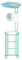 TreeLen Nautical Mint Free-Standing Toilet Paper Holder – Tissue Dispenser with Shelf for Larger Rolls