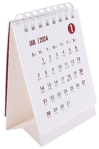 HAPINARY Tischkalender Freistehend Mini Kalender Fürs Büro Schule Zuhause Notizseiten Mit Datum Originell