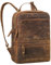 ROYALZ 'Broadway' Zaino da Ufficio Pelle Vintage Zainetto da Lavoro Porta PC 13,3-14,5 Pollici per Donna Uomo Borsa Business Bag da Università Cuoio Genuino, Colore:Nevada Marrone