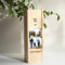Transparent Gift Caja de Vino Personalizada con 4 Fotos y Texto. Regalo para Familiares, Amigos, Pareja. Cajas de Madera Personalizadas para Botella de Vino. Regalos Personalizados para Mujer y Hombre