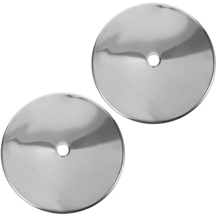 Warmhm 2pcs Stainless Steel Induction Converter Plate with Thickened Round Cover Heat Diffuser Ring for Induction Cooker Suitable for Hot Pot Tables and Cooking Repairs