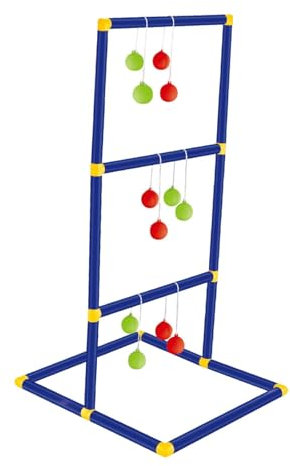 Sharplace Ladder Ball Toss Game Set with Ball Bolas Entertainment,Golf Tossing Set,Ladder Toss Outdoor Game Set for Kids,Courtyard,Lawn