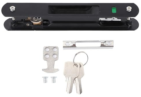 BAFOVY Set di Manico a Portata di Vetro Scorrevole, Interruttore a Doppia Palo per Controllo Intelligente, Luci degli Indicatori Colorati Sicurezza Migliorata, Design Moderno con Materiali Premium,