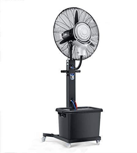 Heavy-Duty Misting Pedestal Fan, Powerful Stand Copper Motor Fan Air Circulator With Oscillating Head, For Industrial Commercial, 2 Size,Fan Blade Diameter: 75Cm (Fan Blade Diameter: 75cm)