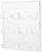 Tofficu Porte Cartes Mural Verre Transparent pour Cartes de Visite Support Pratique à Compartiments pour Mur Design et Élégant