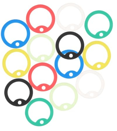 Abaodam 14pcs Pet Supply Dog Name Tag Mute Ring Silicone Silencer Ring for Dog Barking Stop