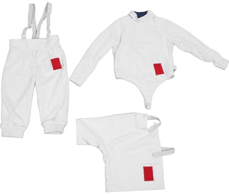 Abito Scherma Bambini, Giacca Regolabile Protettiva Ispessibile Unisex per Addestramento Sportivo For Bambini Ragazzi Allenamento Gare