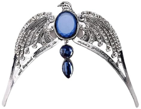 Haarbänder für Mädchen, Ravenclaw, verloren, Diadem, Tiara, Kristall, Krone, Horkrux, Cosplay, Prop