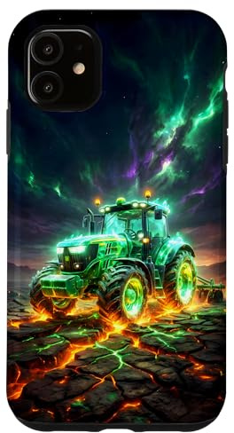 Hülle für iPhone 11 Traktor grün Landwirt Landwirtschaft Bauer Bauernhof