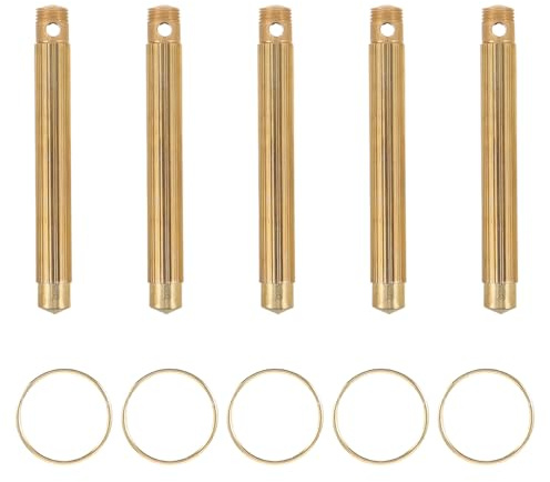 Operitacx 5pcs Portable Metal Ear Cleaner Pick Ear Wax Removal Tool Travel Home Use Keychain Japanese Style Digging Spoon
