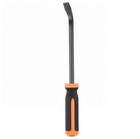 Kozelo Pry Bar, 210 mm Mechanic Hand Tools Black Orange | with Non-Slip Injection Handle, Heavy Duty Strike Cap for Prying Scraping Lifting Pulling Objects